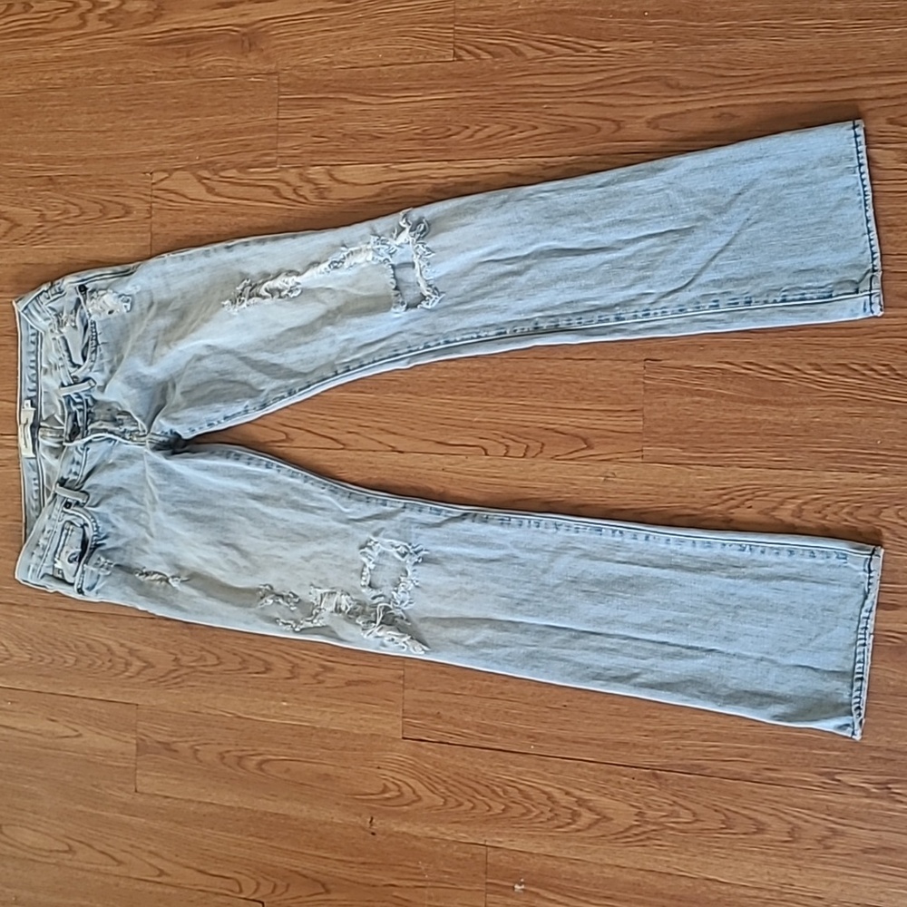 Y2K Abercrombie & Fitch Low Rise Haley Distressed Skinny Jeans Womens Sz 16 Slim